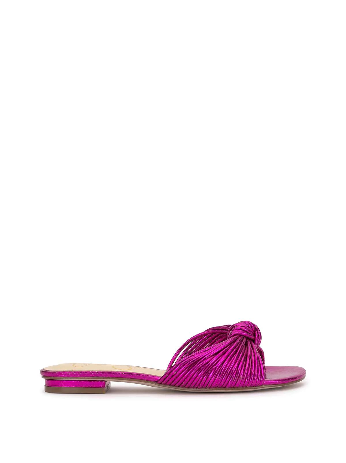 Dydra Knotted Flat Sandal in Pink | Jessica Simpson E Commerce