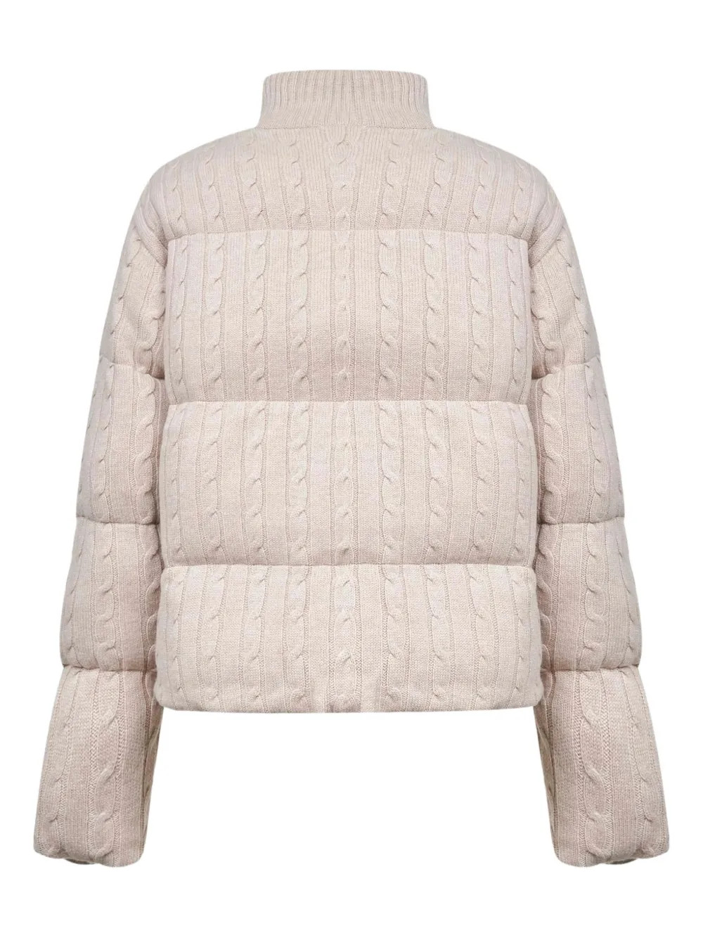 MC2 Saint Barth cable-knit Quilted Coat | Neutrals | FARFETCH AU | Farfetch Global