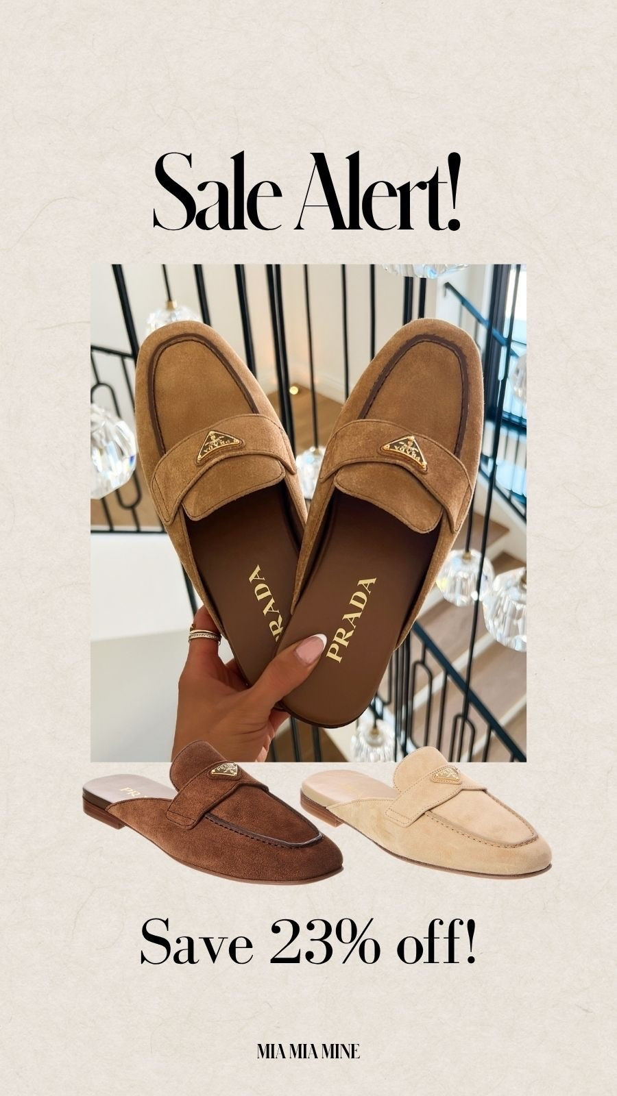 Prada mules on sale now! Save 23% off the comfiest designer shoes!

Designer sale picks, spring sale, suede mules

#LTKOver40 #LTKSaleAlert #LTKmomlife