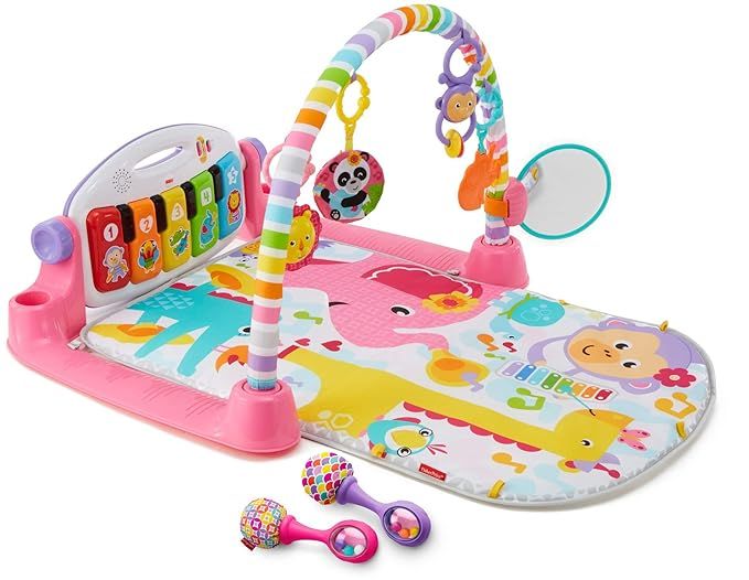 Fisher-Price Deluxe Kick & Play Piano Gym & Maracas | Amazon (US)