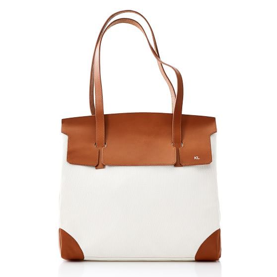 Boardwalk Handbag, Natural-Saddle | Mark and Graham