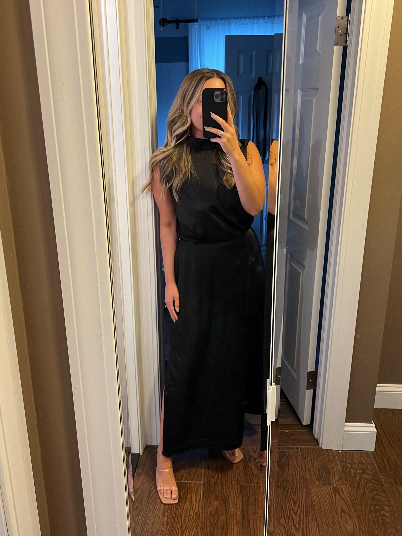 TTS, wearing a large. Wedding guest dress. Long wedding guest dress. Winter wedding guest dress. Black dress.

#LTKmidsize #LTKfindsunder50 #LTKstyletip