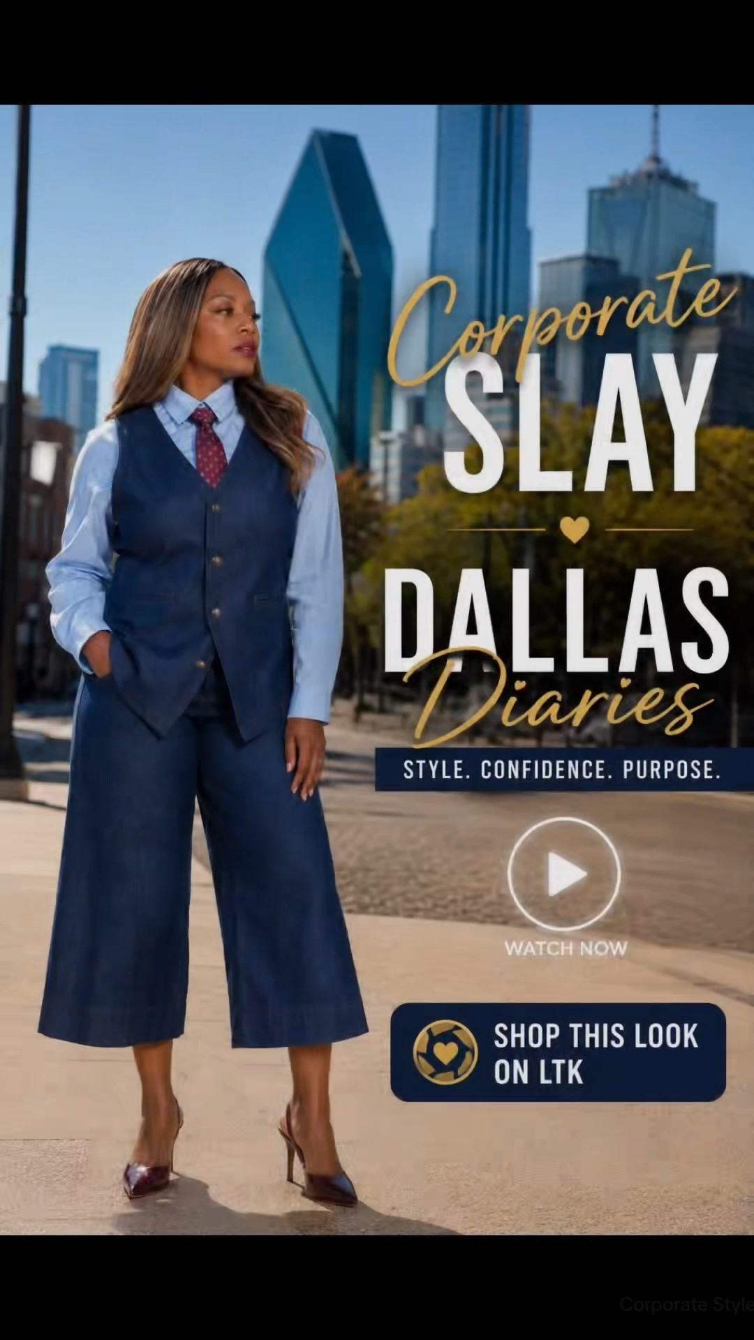 Not your typical office attire — and that’s exactly why it works. 
The structured shirt and tie bring polish. The denim vest and culotte-style trousers soften the formality and make the look feel modern, creative, and confident instead of corporate-cookie-cutter. Add a pointed heel and suddenly the entire outfit feels intentional, elevated, and fashion-forward.

It’s the perfect balance between power dressing and personal style. Proof that professionalism doesn’t have to look boring.

Whether you’re petite, curvy, or straight-sized, Loft has you covered.

#LTKWorkwear #LTKStyle #LTKFashion

#LTKOver40 #LTKWorkwear #LTKootd