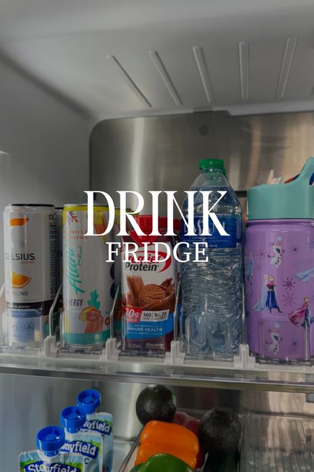 Drink Fridge Organization // spring loaded soda can organizer, counter depth fridge organizer 

#LTKhome #LTKfindsunder50