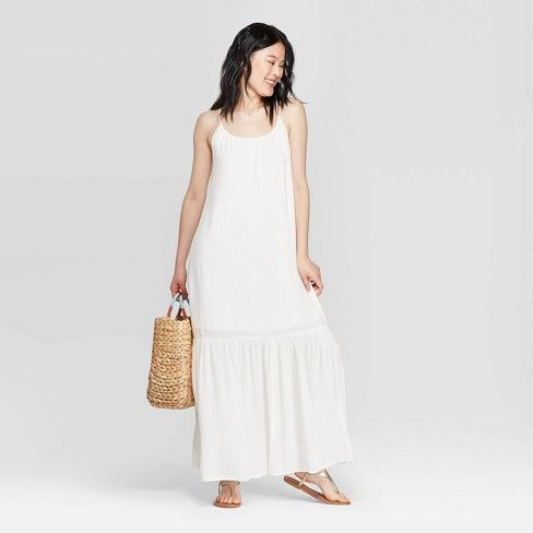 Women's Sleeveless Round Neck Maxi Dress - A New Day™ | Target