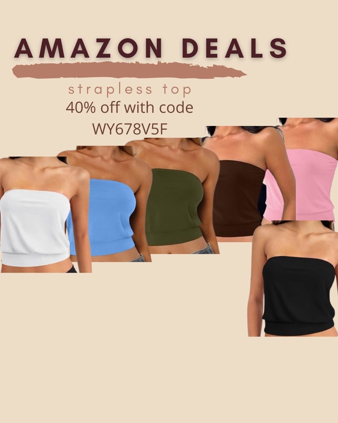 Only $5 ends 5/19

Amazon fashion
Amazon deals
Strapless top
Tube top

#LTKSaleAlert