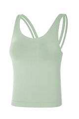 'Claudi' Seamless Cross Back Yoga Vest Bra (4 Colors) | Goodnight Macaroon