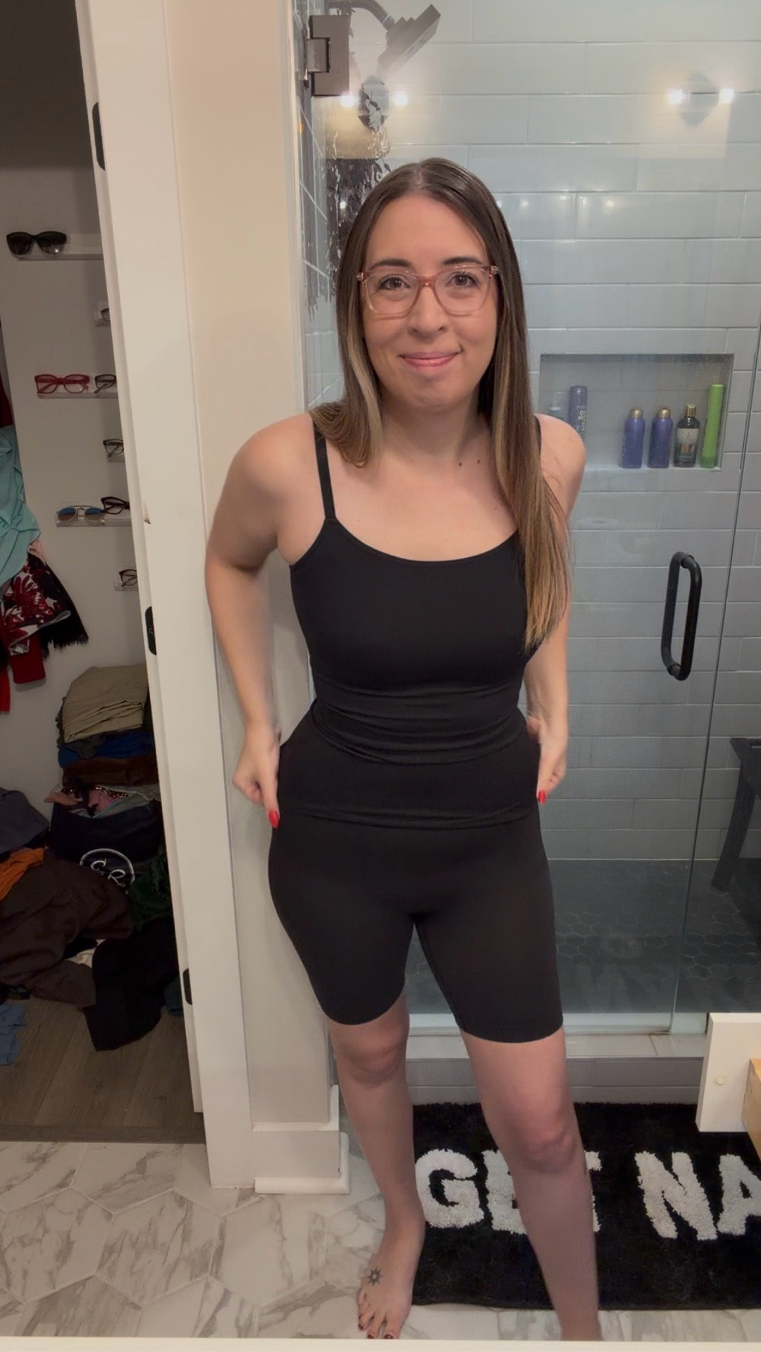 This is what I mean when I say foundation layer matters.

Wearing the shaping tank + shorts under my everyday denim and suddenly everything is smoothing without feeling suffocated. No rolling. No digging. Just… pulled together.

Apparently the secret to confidence was under my outfit the whole time.

@Shapermint 
shapewear set | smoothing tank | shaping shorts | everyday denim | outfit base layer #AD


#LTKmorningroutine #LTKdayinmylife #LTKgrwm