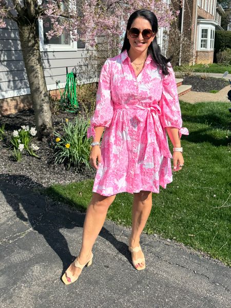 The prettiest pink dress for a sunny day 

I’m obsessed with these scalloped heels. I wear them all the time and so comfy! Come in a bunch of colors and styles! 

#LTKshoecrush #LTKSeasonal #LTKstyletip