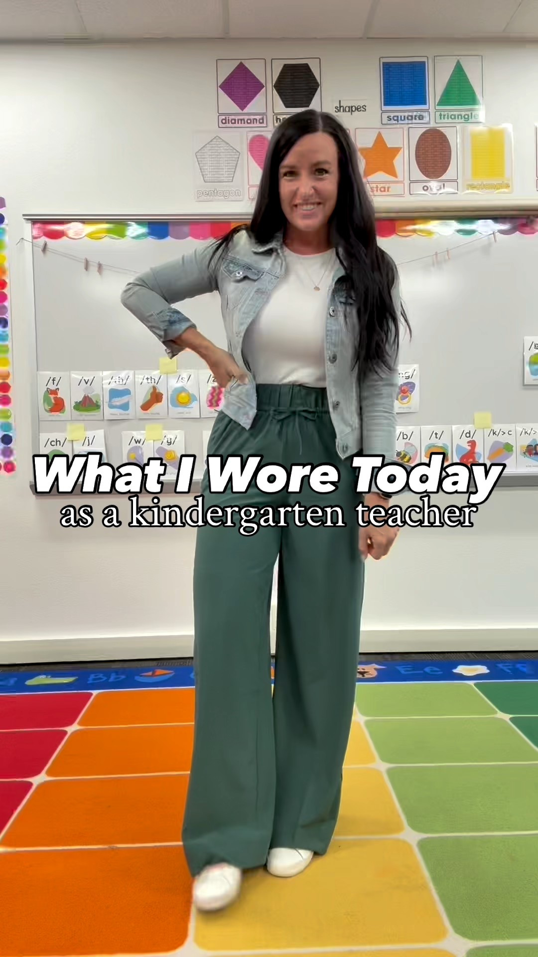 
Here is today’s teacher outfit! ✏️ 

Comment “OOTD” and I’ll send you the links! 

My fall go-to is a denim jacket over everything, lol! It’s easy and feels put together! (Although it didn’t last very long today because it got kind of warm out.)

I’m 5’5” tall and usually wear a size 4/27 — I  got these in a size small and they fit great! They also come in three more colors, including brown, black and navy. 





@target @targetstyle #targetstyle #targetdoesitagain #targetteachers #teachersofinstagram #targetcircle #targetcirclesale #teachersfollowteachers
#Itkworkwear #Itkfindsunder50 #LTKOver40 #ltkseasonal #affordablefashion #casualstyle athleisure outfit, tshirt, travel outfit wide leg drawstring pants, casual style, affordable fashion, this is 40, teacher outfit ideas, elementary teacher

#LTKActive