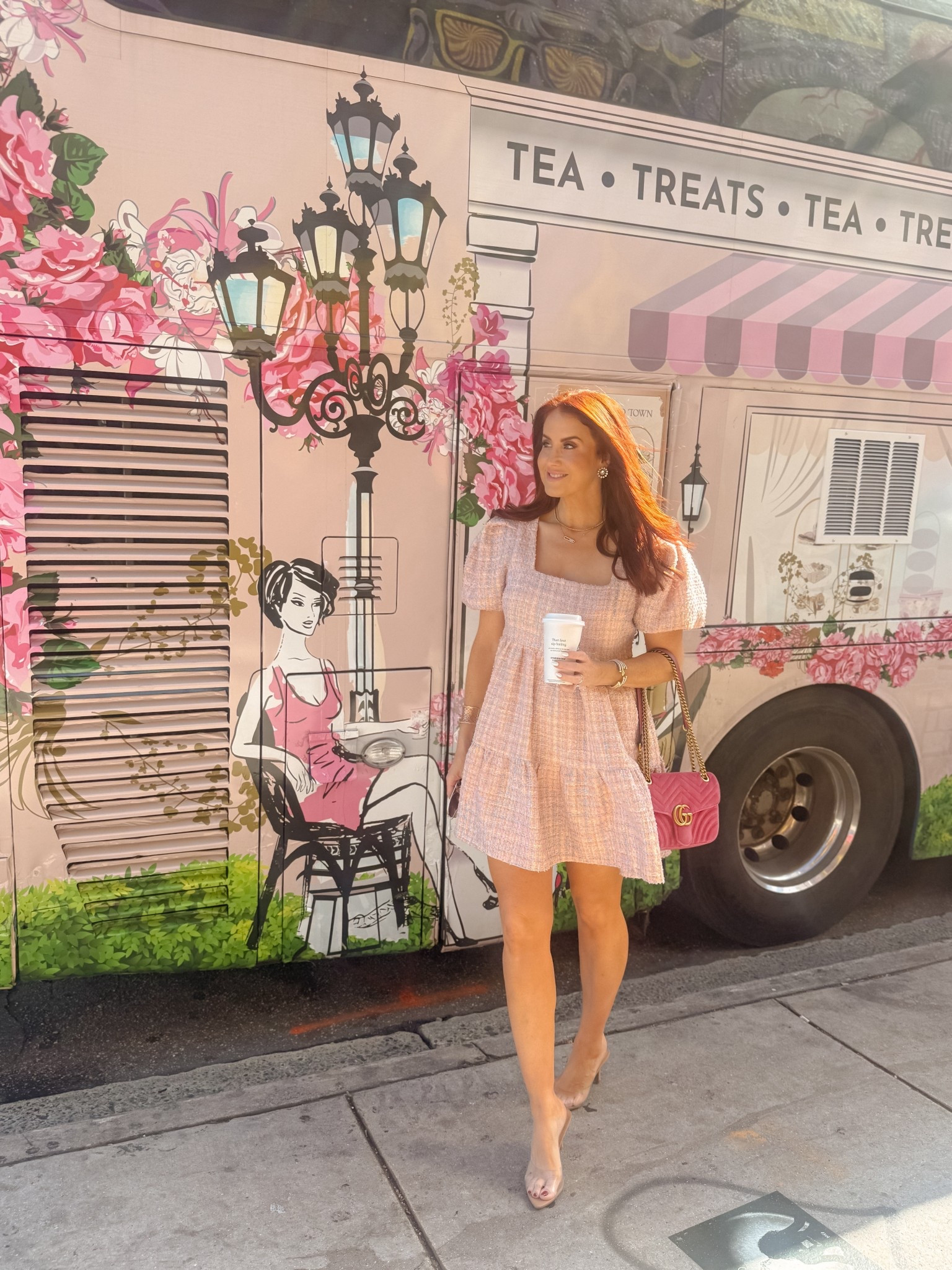Today was so fun. 💖🫖
Got dressed up all cute and girly and went to the new “Tea Around Town”  in Miami with my good friend . We went to an adorable new pop-up!
The perfect little outing for girlfriends, a mommy & me day, or even a birthday celebration. ☕️🚌
We had the best time and it was such a fun way to kick off the weekend! 
This is my go-to dress (sadly sold out 😭), but I’m linking a similar style on my LTK 😉

#LTKdayinmylife #LTKmomlife #LTKOver40