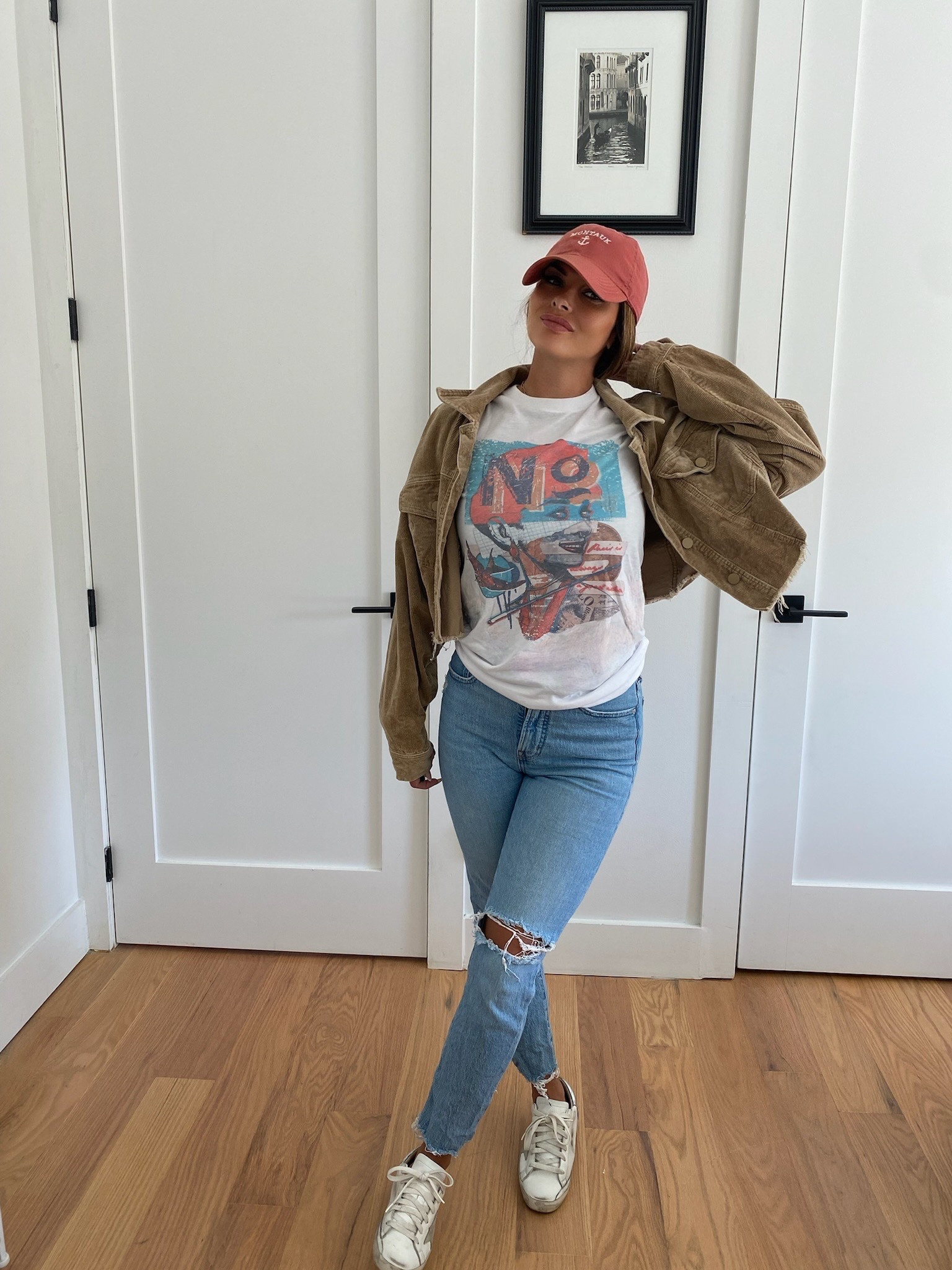 Fall outfits  ! 
Crop jacket , Madewell jeans , golden goose sneakers and sassy queen vintage tee ! 

#LTKstyletip #LTKxMadewell #LTKfindsunder50