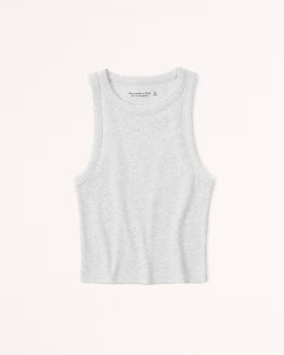 Essential Rib High-Neck Tank | Abercrombie & Fitch (US)