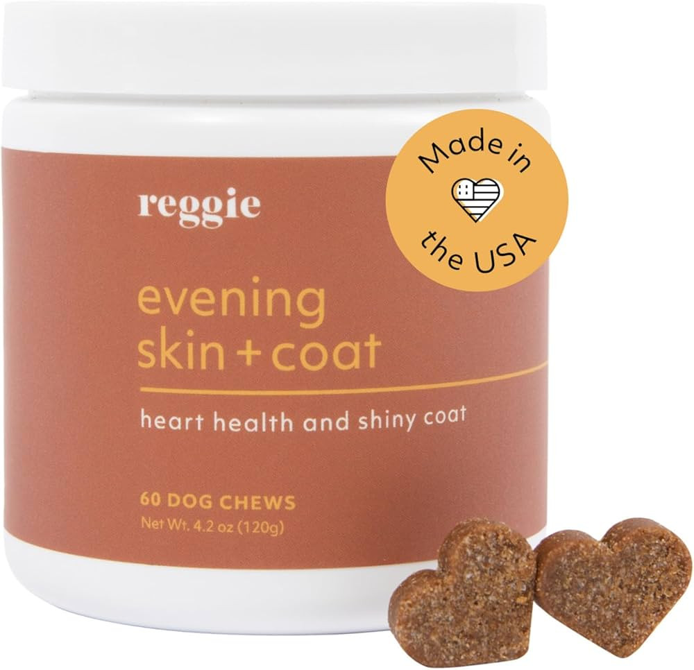 Reggie Evening Skin + Coat Supplements for Dogs | Relieves Itchy/Dry/Flaky Skin & Shedding | Made... | Amazon (US)