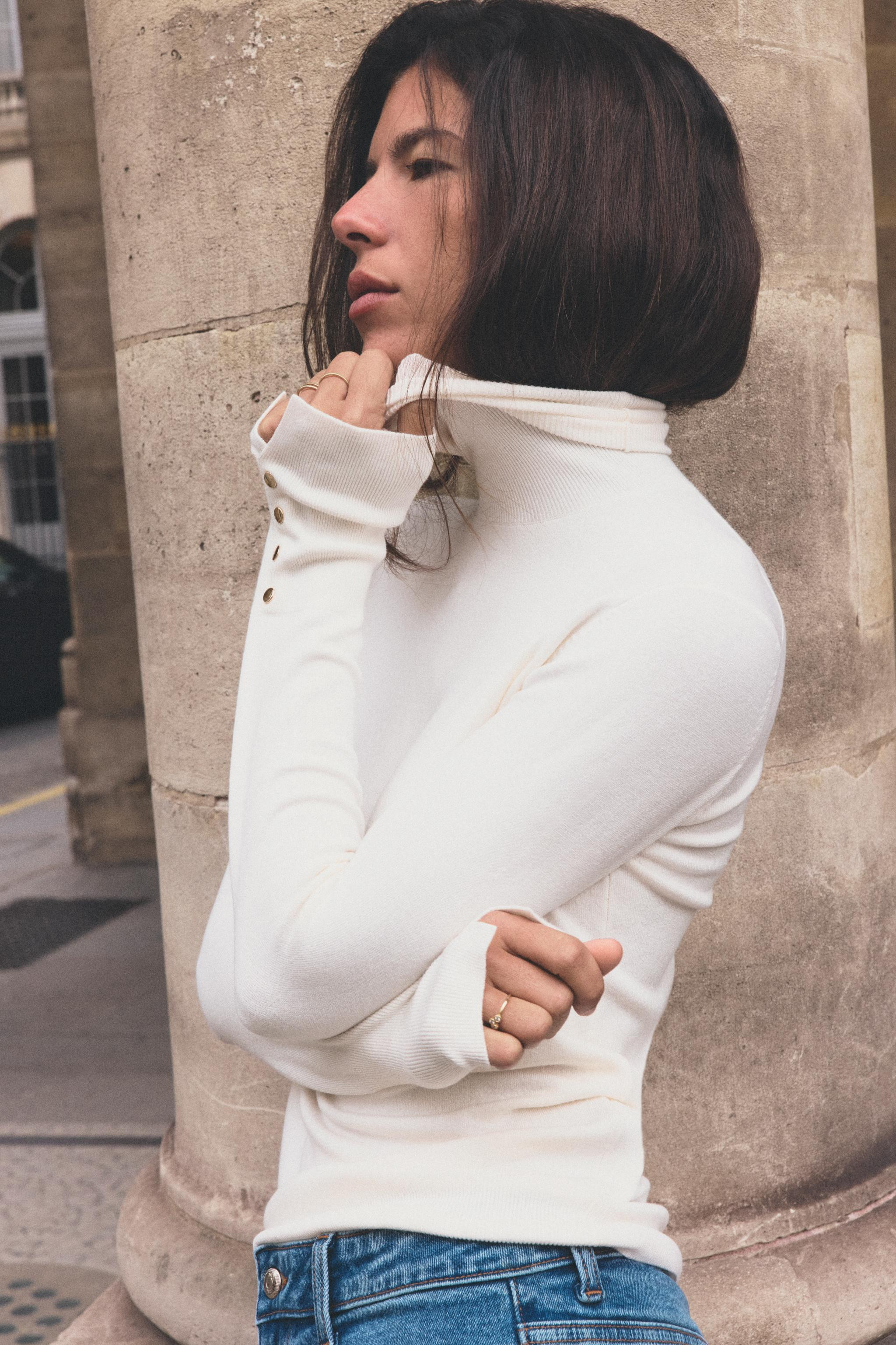 BASIC BUTTONED KNIT SWEATER | Zara US