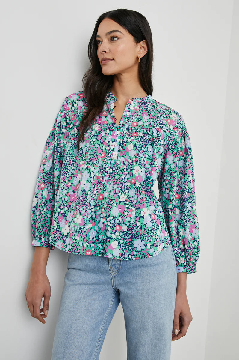ELLISON TOP - NAVY LEILANI FLORAL | Rails