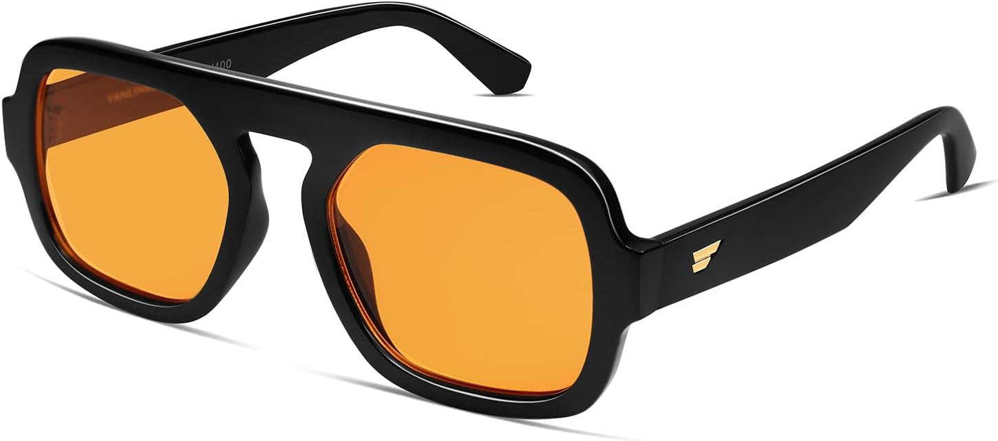 VANLINKER Retro Square Aviator Sunglasses for Women Men VL9826 | Amazon (US)
