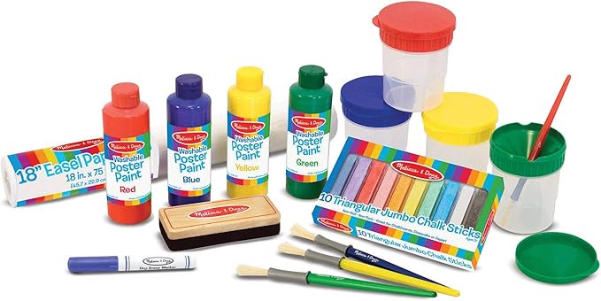 Melissa & Doug Easel Companion Accessory Set (Arts & Crafts, Promotes Creativity, 25 Pieces, 10.5... | Amazon (US)