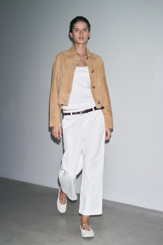 ZW COLLECTION CROPPED CHINO TROUSERS | Zara DE