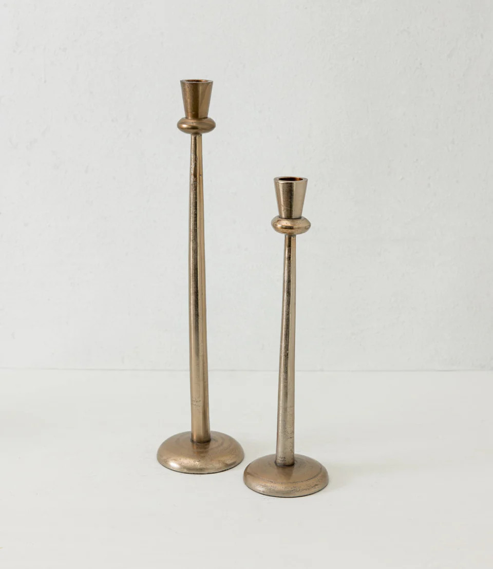 Brass Candlestick (Set of 2) | Eco Chic Home
