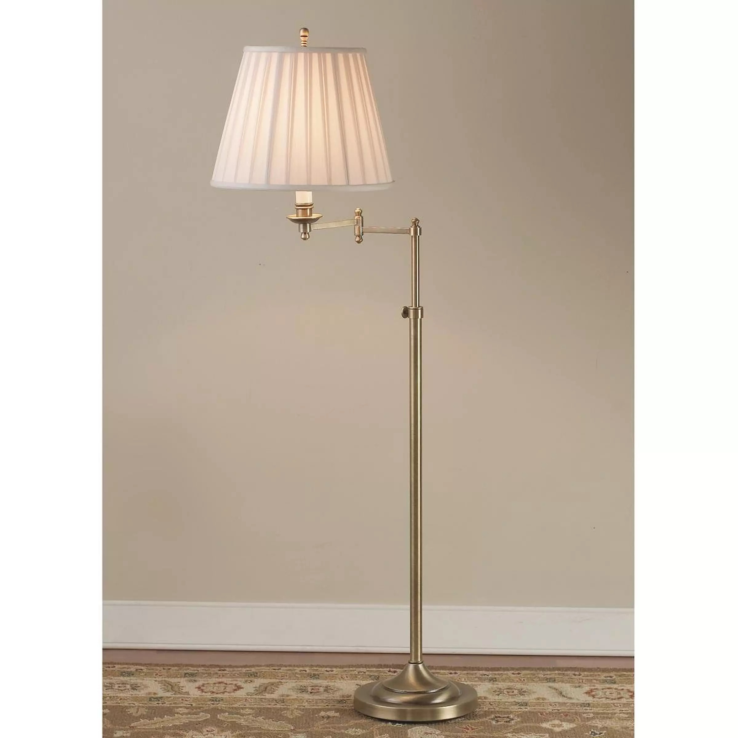 Designer Swing Arm Floor Lamp | Shades of Light