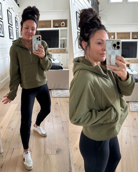 Lululemon dupe pullover hoodie is so good. Wearing small- heavy weight.
Also wearing lulu align joggers but linked the amazon dupe version of those as well. 

#LTKunder50 #LTKstyletip #LTKshoecrush