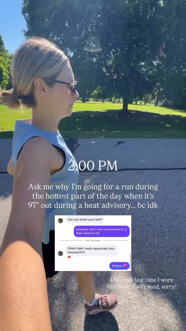 Do not recommend running in 95 degree weather LOL

#LTKdayinmylife #LTKmomlife #LTKselfcare