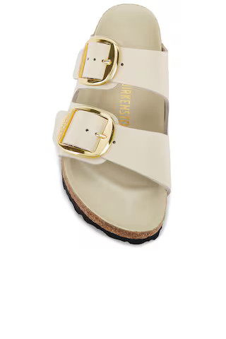 BIRKENSTOCK Arizona Big Buckle Sandal in Ecru from Revolve.com | Revolve Clothing (Global)