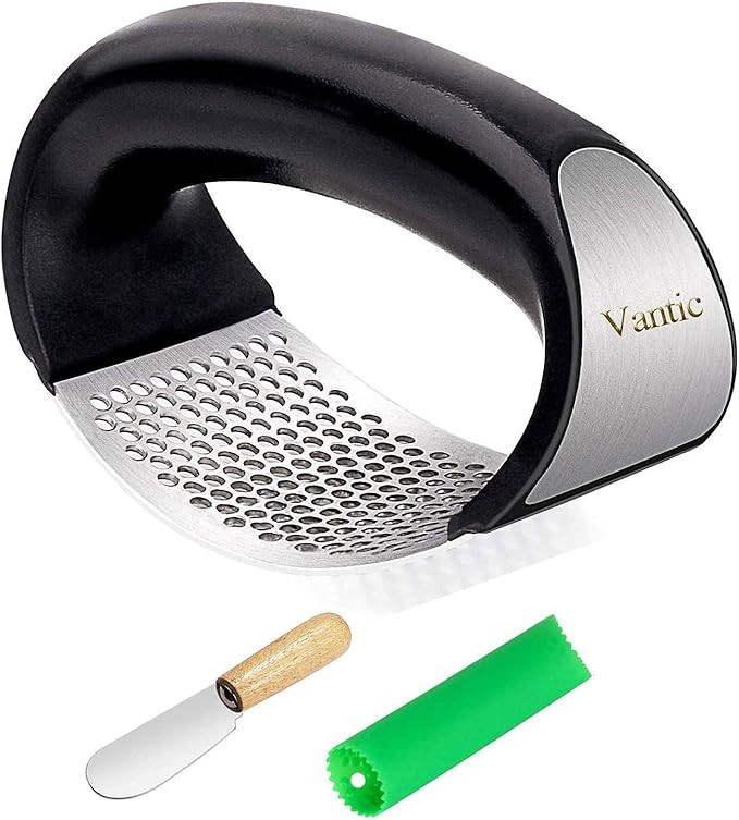 Amazon.com: Vantic Garlic Press Rocker - Stainless Steel Garlic Mincer Garlic Crusher, New Innova... | Amazon (US)