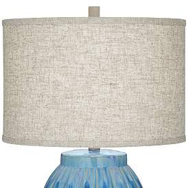 360 Lighting Selena 28 1/2" High Modern Blue Ceramic Table Lamp | Lamps Plus