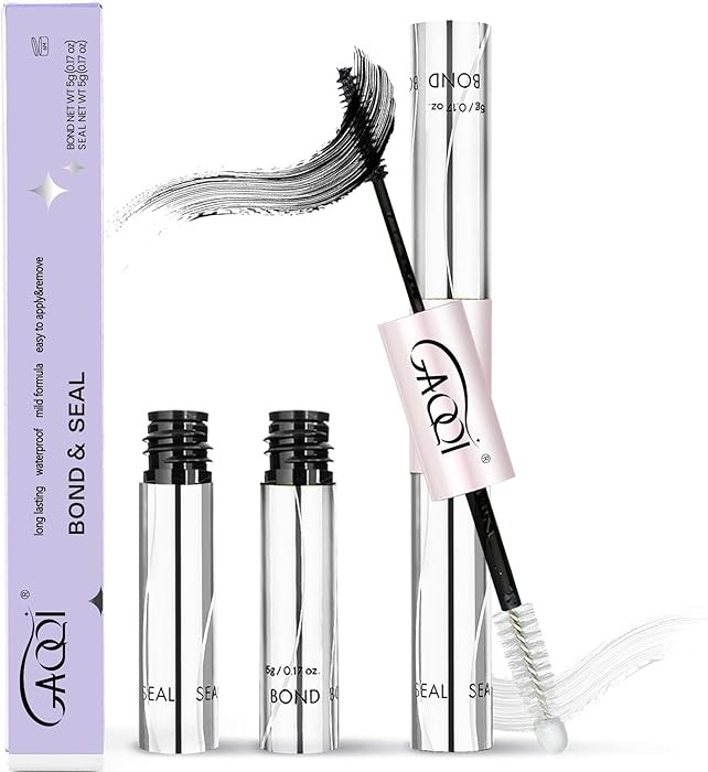 GAQQI Lash Cluster Glue, Lash Bond and Seal Waterproof, Bond & Seal Eyelash Glue for Clusters, Ey... | Amazon (US)