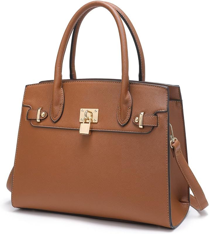 Designer Women Pu Leather Handbags Frosted Shoulder Bag Female Platinum Top Handle Tote Bag Cross... | Amazon (US)
