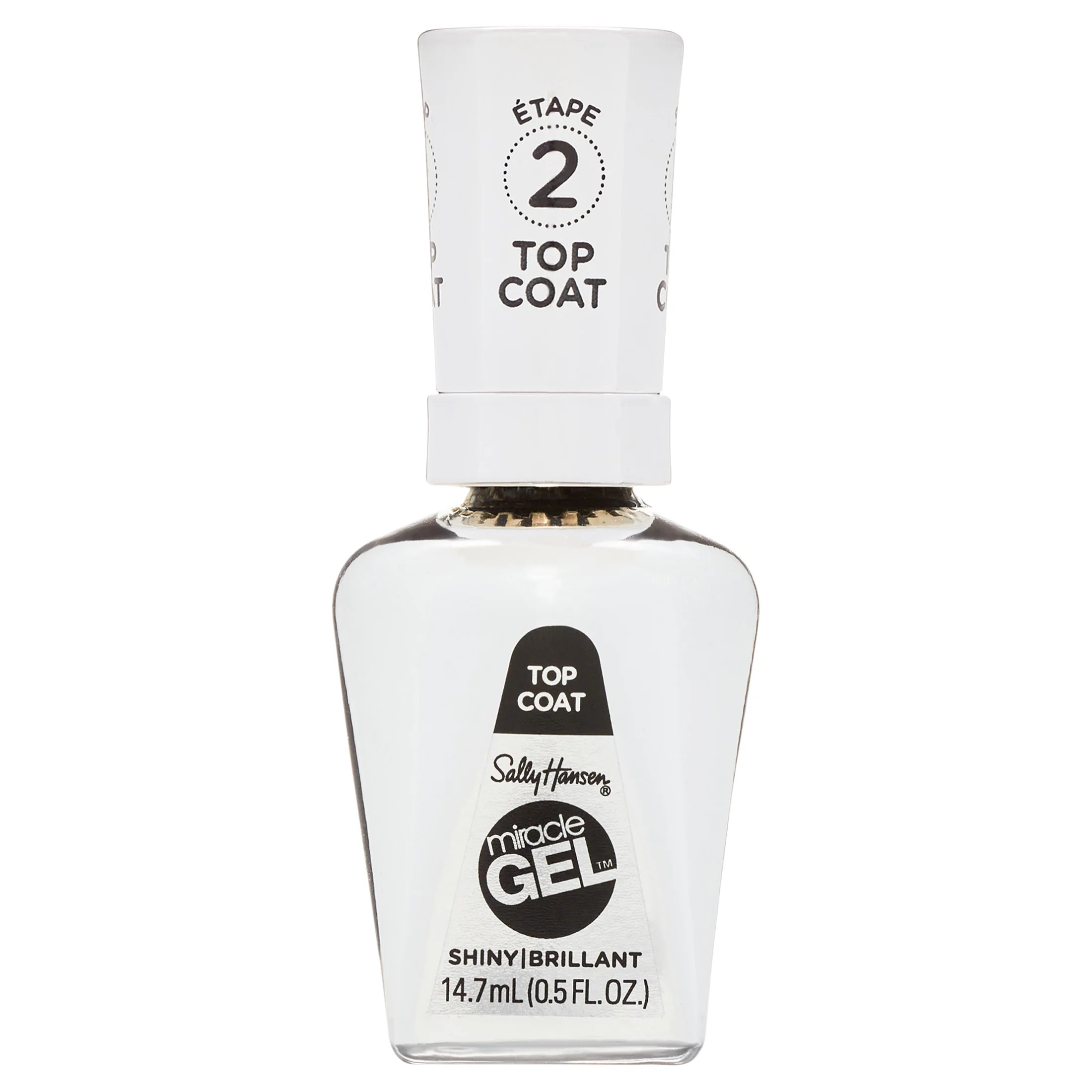 Sally Hansen Miracle Gel Nail Polish Lacquer, Shiny Top Coat, 0.5 fl oz, 1 Pack | Walmart (US)