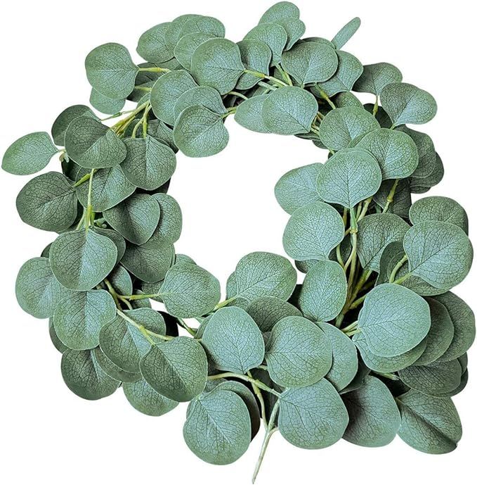 Mandy's 1pcs Artificial Silk Eucalyptus Leaves for Home Wedding Decoration | Amazon (US)