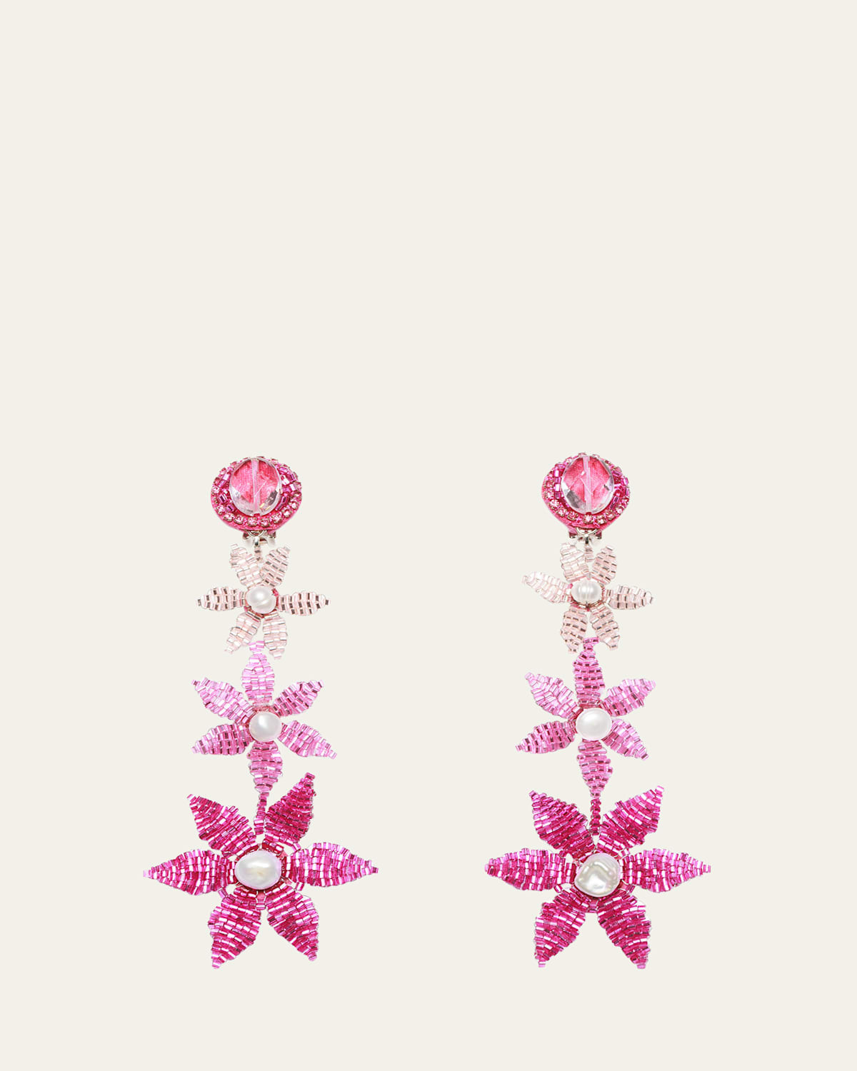 Tiered Pink Degrade Earrings | Bergdorf Goodman