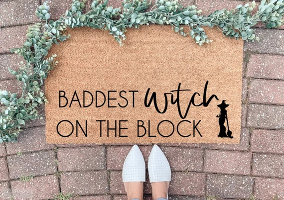 Halloween Doormat / Witch Decor/ Halloween / Funny Door Mat / | Etsy | Etsy (US)