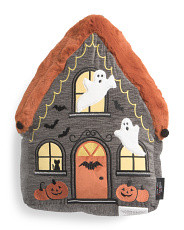 12x16 3d Haunted House Shaped Pillow | TJ Maxx