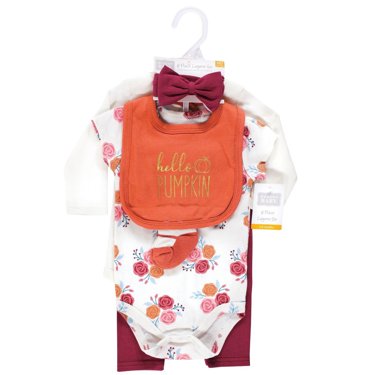Hudson Baby Infant Girl Cotton Layette Set, Hello Pumpkin | Target