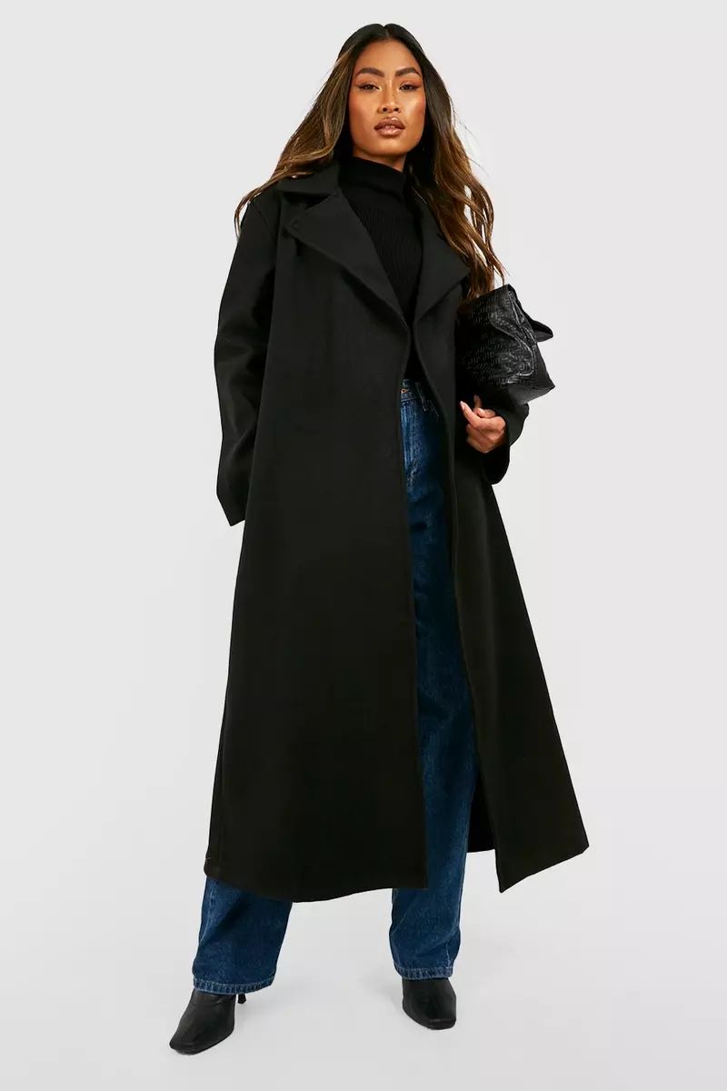 Oversized Maxi Wool Look Coat | Debenhams UK
