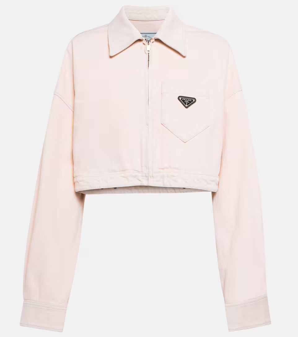 Logo cropped denim jacket | Mytheresa (UK)