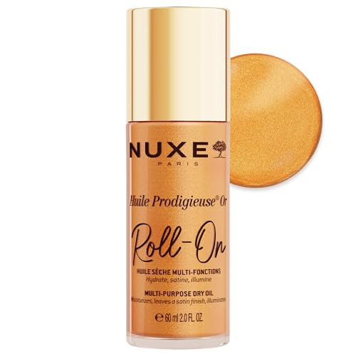Nuxe Huile Prodigieuse Shimmer Dry Oil Roll-On With 7 Botanical Oils for Radiant Glow & Hydration for Face, Body & Hair, 2 Fl Oz | Amazon (US)