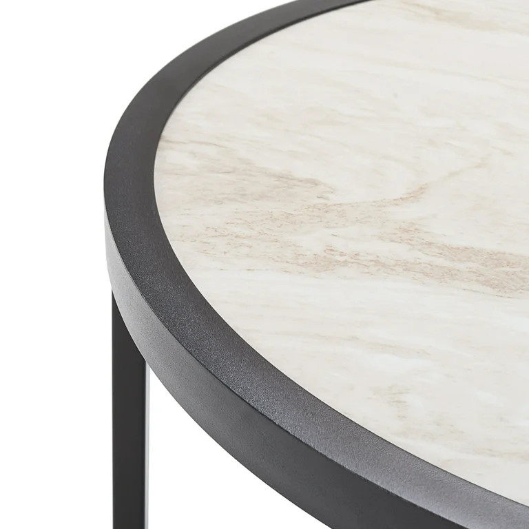 Better Homes & Gardens River Oaks Outdoor Sofa & 2 Nesting Tables with Patio Cover, Dark Brown | Walmart (US)