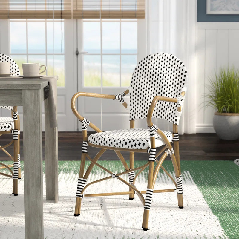 Wilburg Stacking Patio Dining Armchair | Wayfair North America
