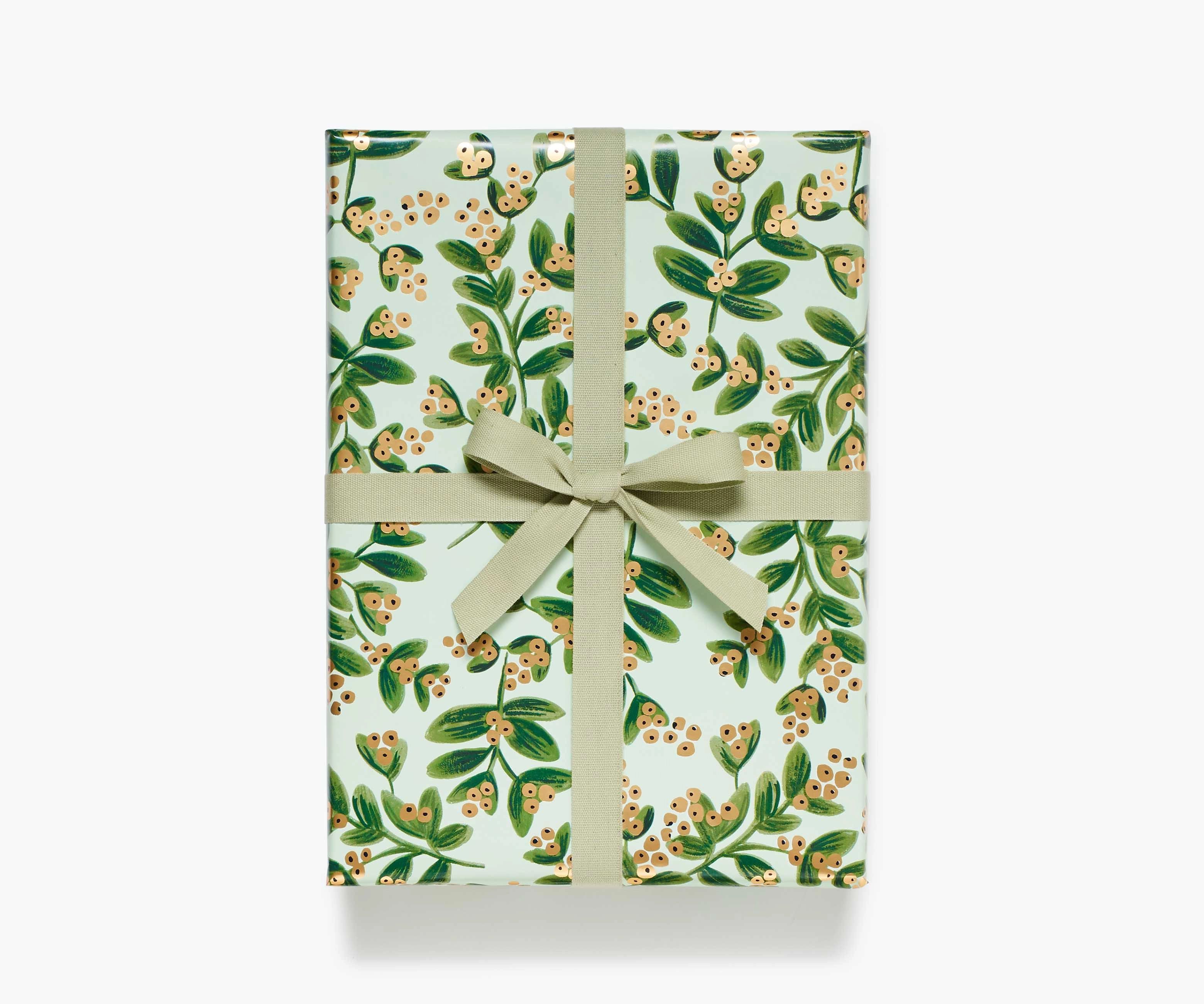 Mistletoe Mint Wrapping Roll | Rifle Paper Co.