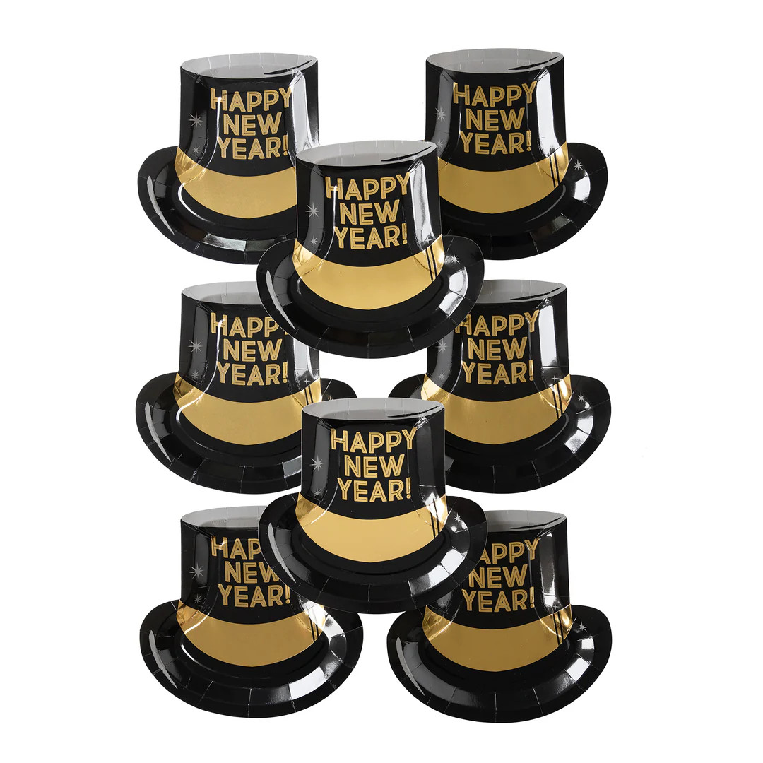 Happy New Year Hat Shaped Paper Plate | My Mind's Eye