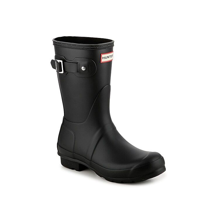 HUNTER Original Short Matte Rain Boot - Women's - Black - Size 11 | DSW