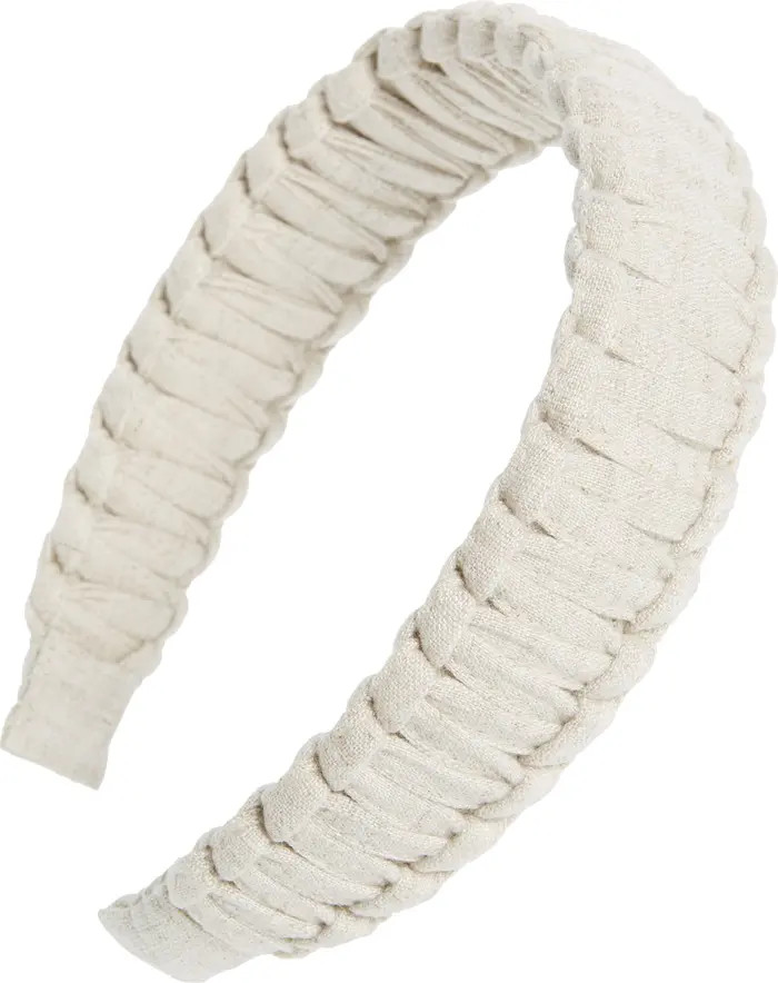Madewell Linen Macramé Headband | Nordstrom | Nordstrom