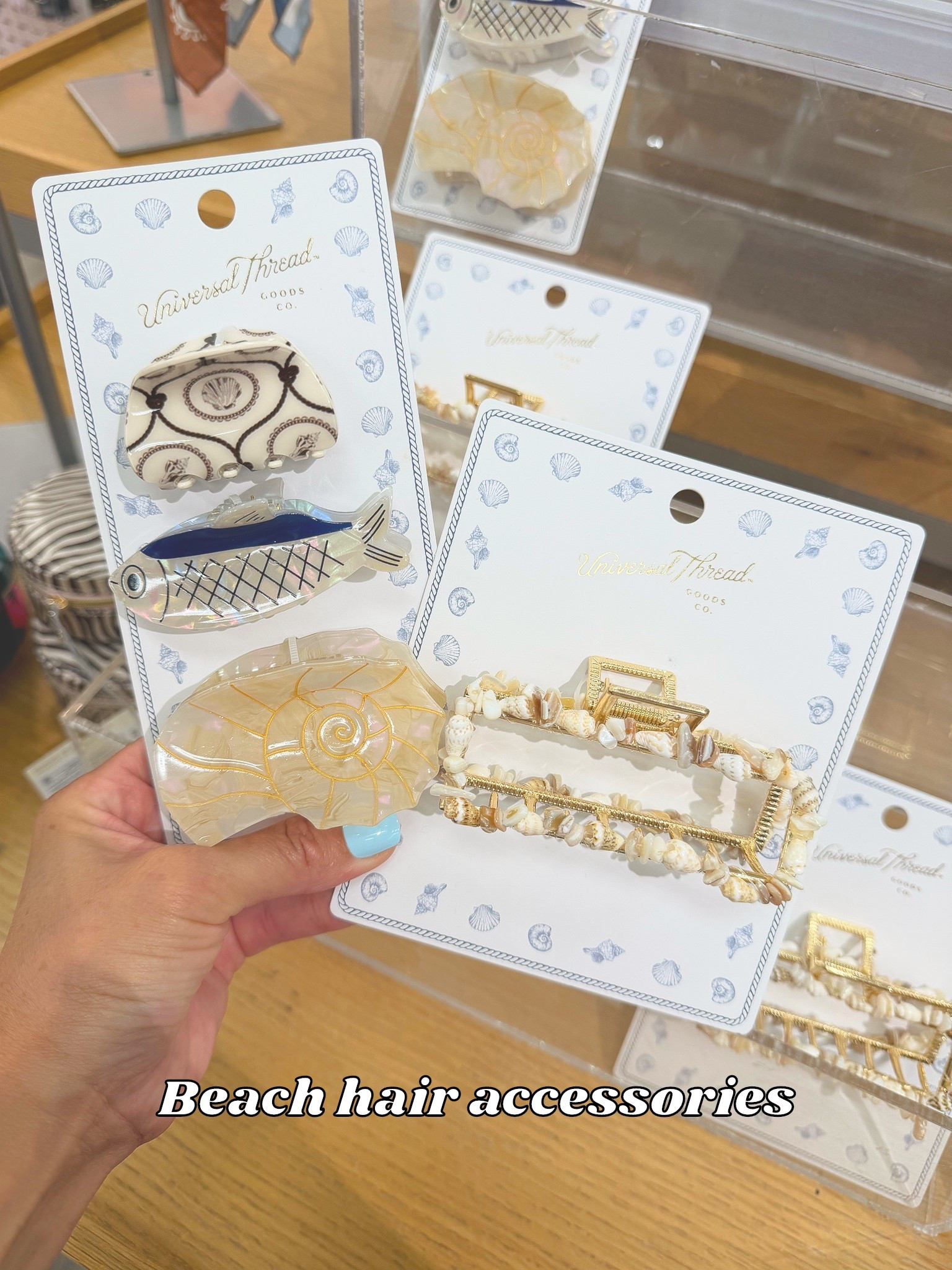 Target Universal Thread Beachy Hair Seashells Hair Claw Clip & Fish and Shells Claw Clip Set Summer Looks #target #targetstyle #universalthread #beachhair #hairaccessories #newattarget #

#LTKTravel #LTKBeauty #LTKootd