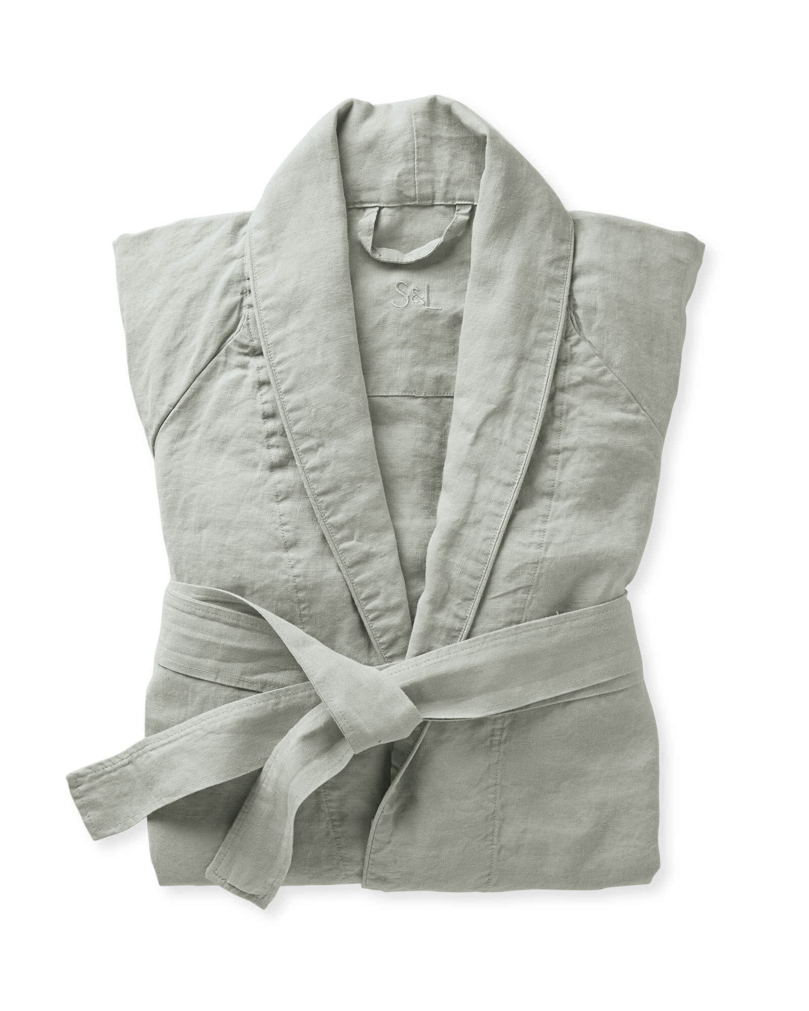 Positano Linen Robe | Serena and Lily