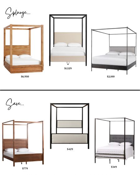 Canopy bed. Modern canopy bed. Wooden canopy bed. Rustic canopy bed metal. Upholstered canopy bed.

#LTKhome #LTKFind #LTKsalealert